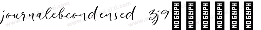 journalebcondensed 3j9字体转换